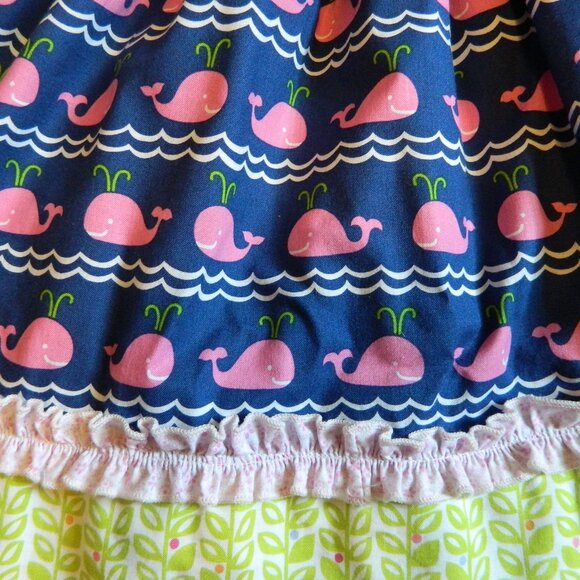 Matilda Jane Platinum Loves Me Dress Pink Whales size 4 - Picture 7 of 8